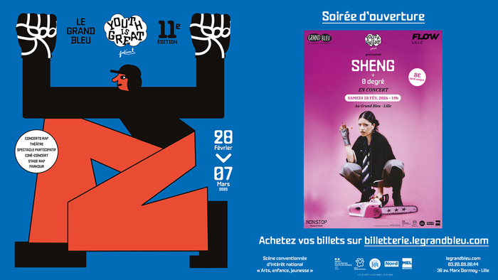 Festival Youth is Great #11 Théâtre Le Grand Bleu Lille