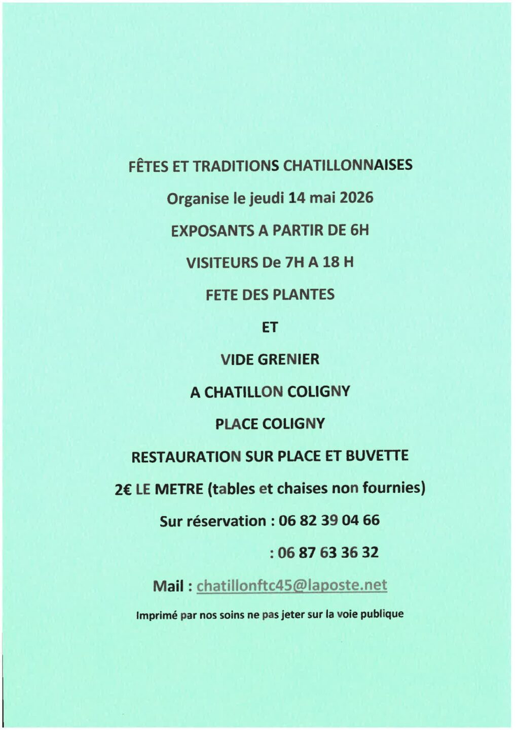 Fête des plantes et vide-greniers