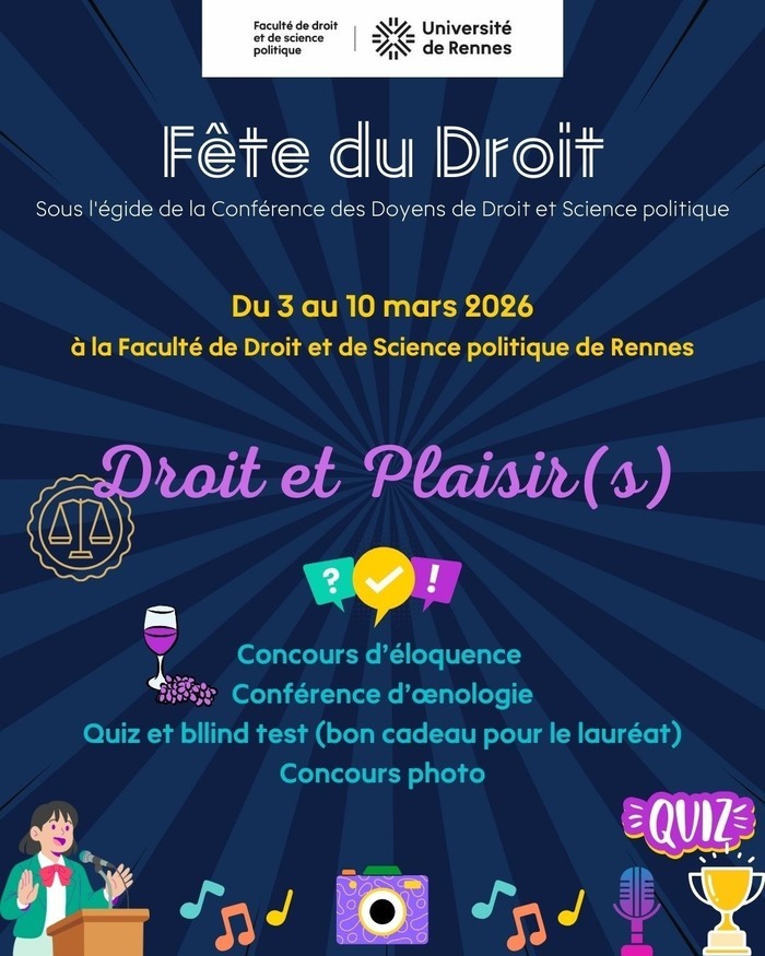 Fête du droit Faculté de droit et science politique Rennes