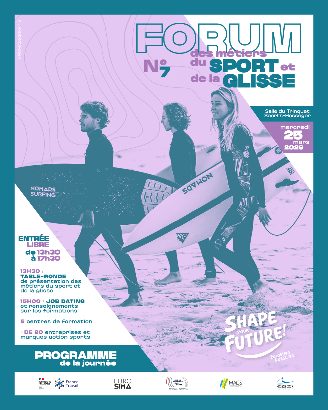 Forum des Métiers du Sport et de la Glisse 7ᵉ édition Salle du Trinquet Soorts-Hossegor 2026-03-25 Forum des Métiers du Sport et de la Glisse 7ᵉ édition