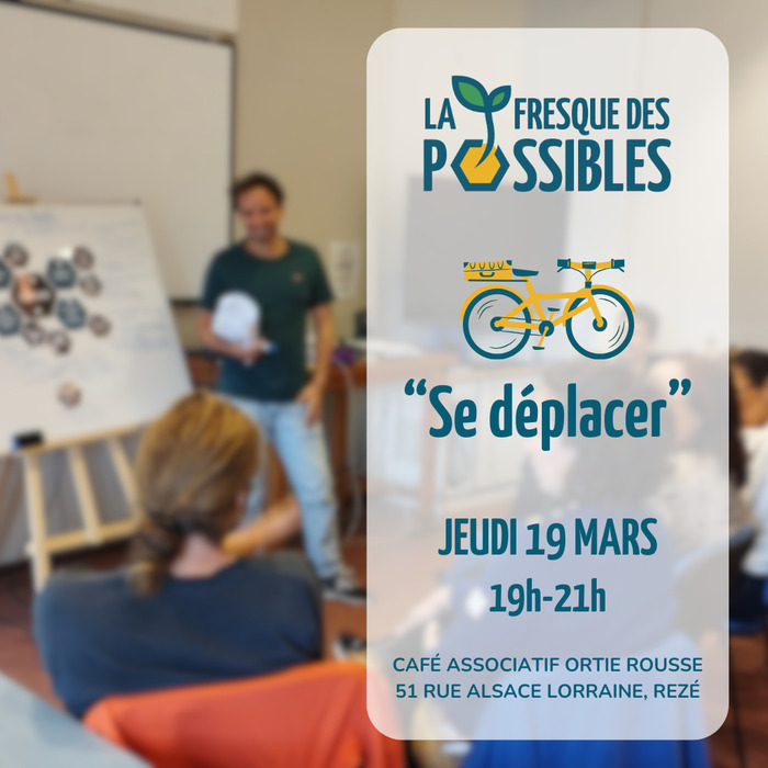 Fresque des Possibles : Se déplacer Café associatif L'Ortie Rousse Rezé