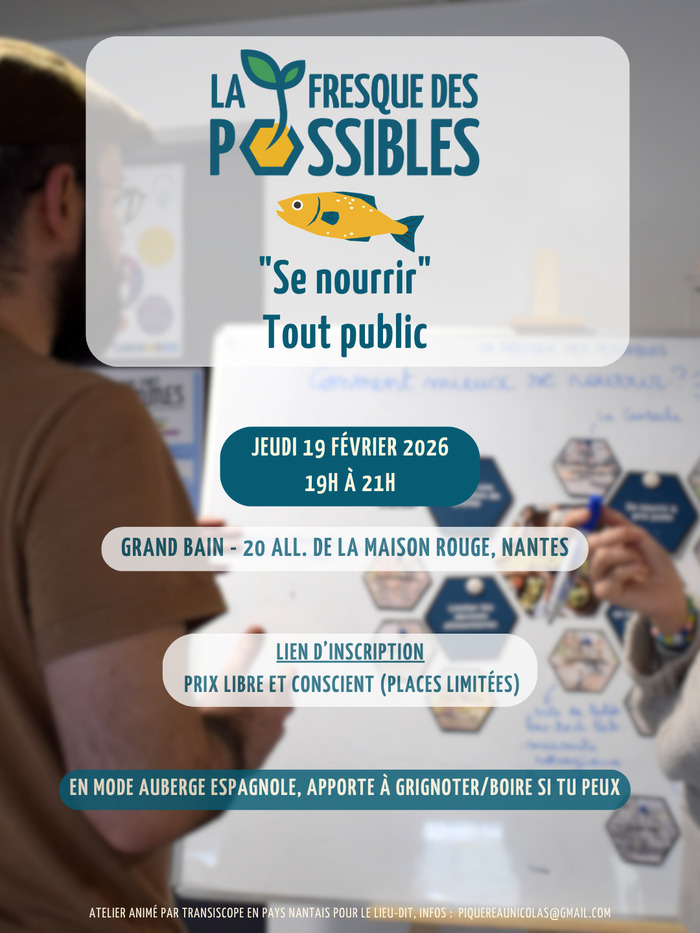 Fresque des Possibles – Se nourrir La Cloche - Le Grand Bain Nantes