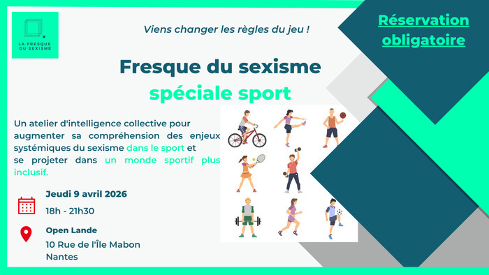 Fresque du sexisme spéciale sport Open Lande