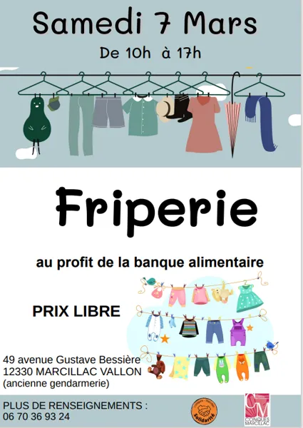 Friperie au profit de la banque alimentaire