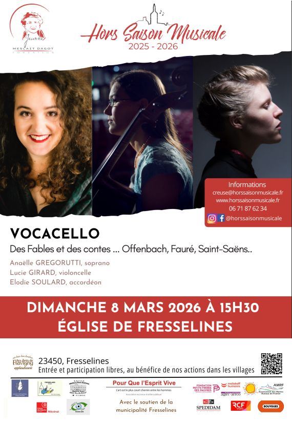 Hors saison musicale Concert Trio Vocacello