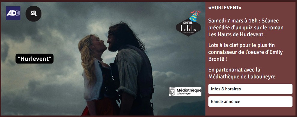 Hurlevent + quiz littéraire 10 ans du Félix