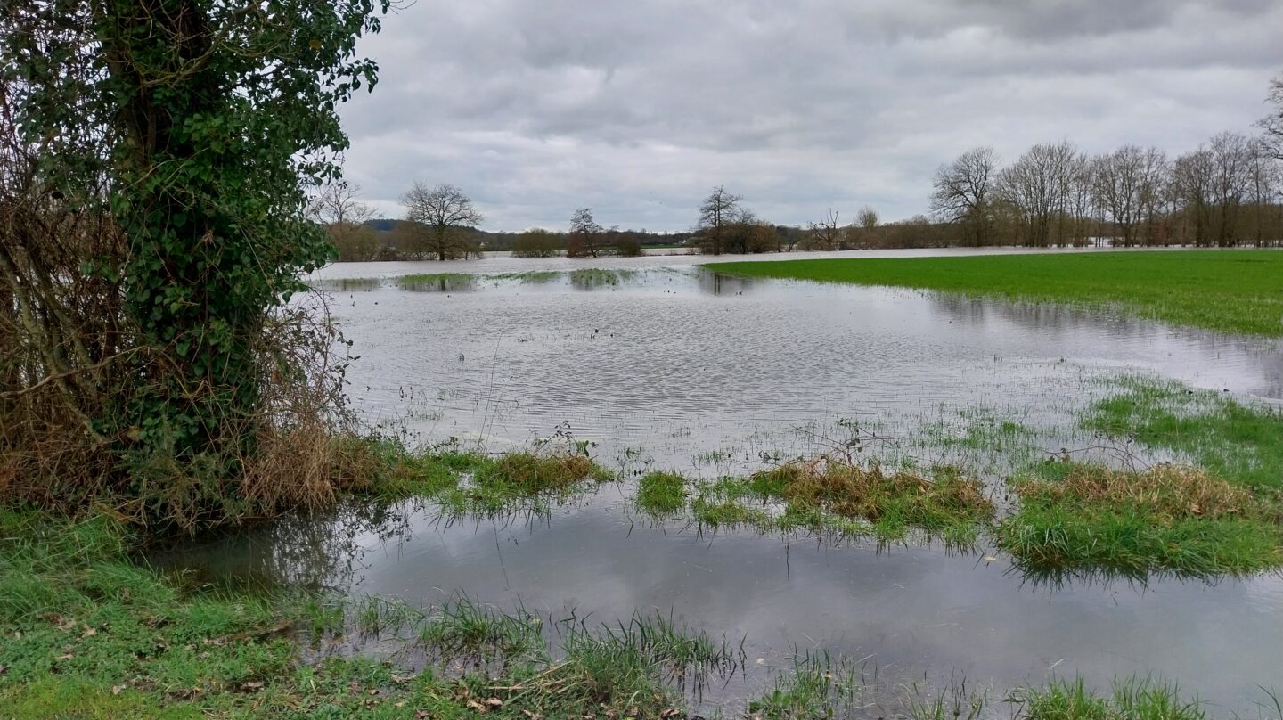 Territoires inondés en Bretagne hiver 2026