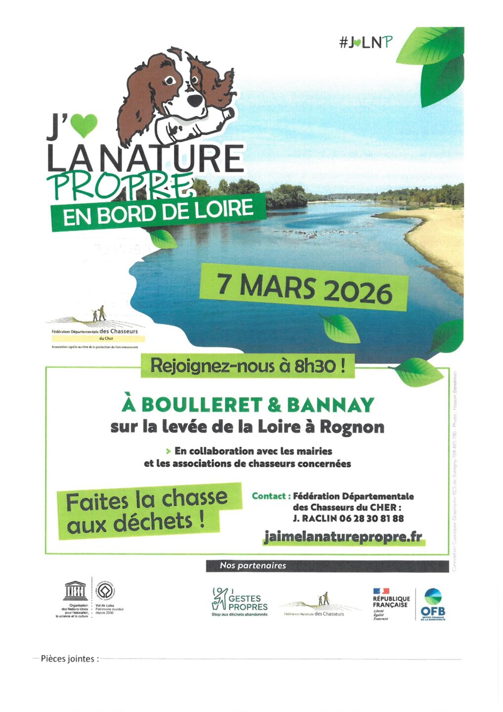 J'aime la nature propre en bord de Loire !