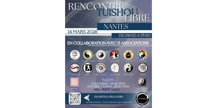Journée de rencontre de Tuishou Libre Gymnase Géraudière Nantes