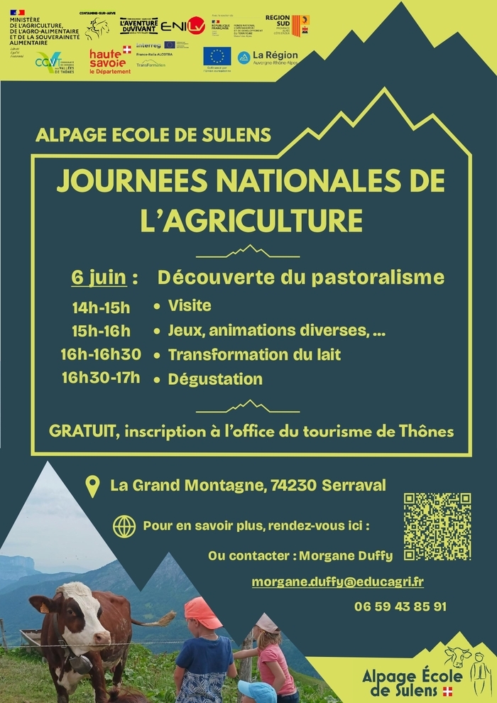 Journée découverte du pastoralisme à l'alpage école Alpage école de Sulens Serraval