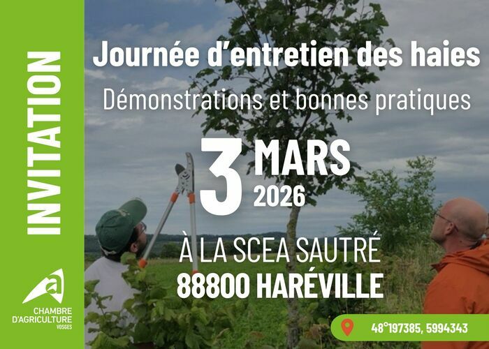 Journée d'entretien des haies Haréville-sous-Monfort