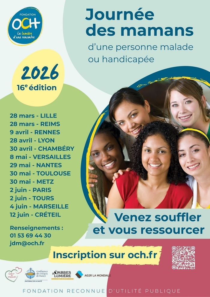 Journée des mamans d'une personne malade ou handicapée Maison diocésaine Saint-Clair