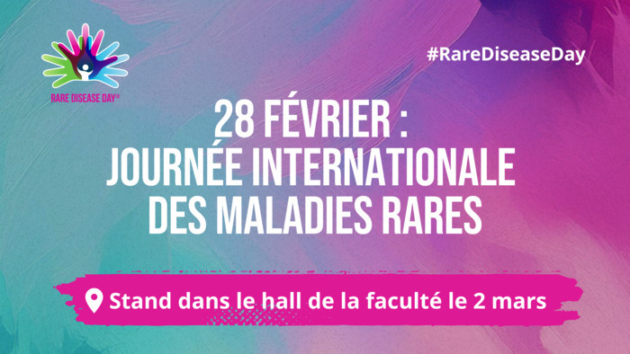Journée internationale des maladies rares Facultés de Médecine et de Pharmacie Limoges