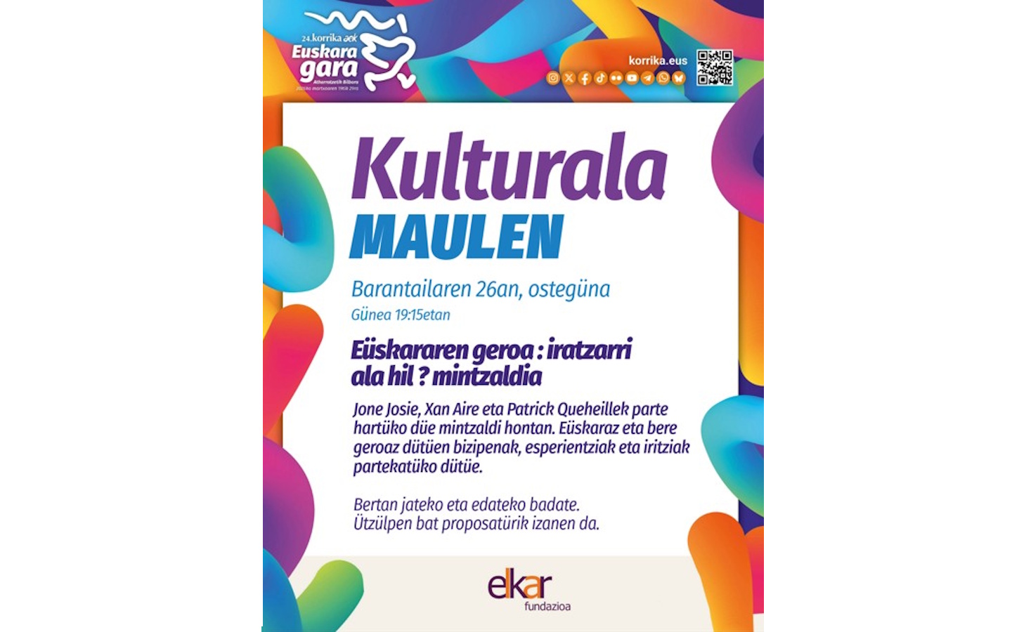 Korrika kültürala débat sur le devenir de la langue