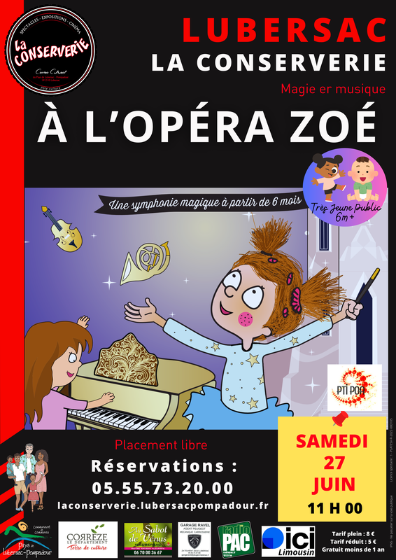 La Conserverie A l'Opéra Zoé (spectacle jeunesse)