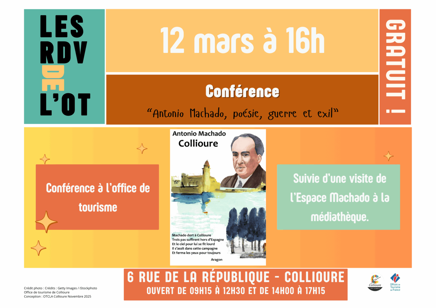 L'ASSOCIATION FONDATION ANTONIO MACHADO S'INVITE À L'OFFICE DE TOURISME LE 12 MARS