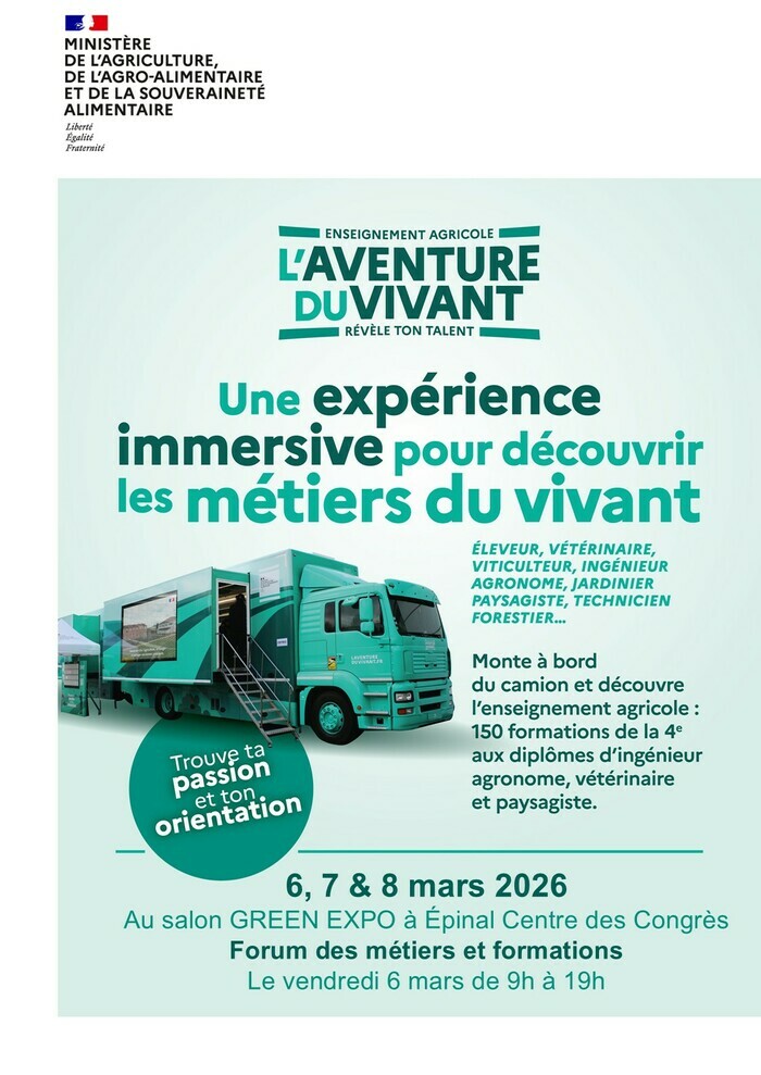 L'Aventure du Vivant débarque à Épinal : Montez à bord du Camion ! Centre des congrés