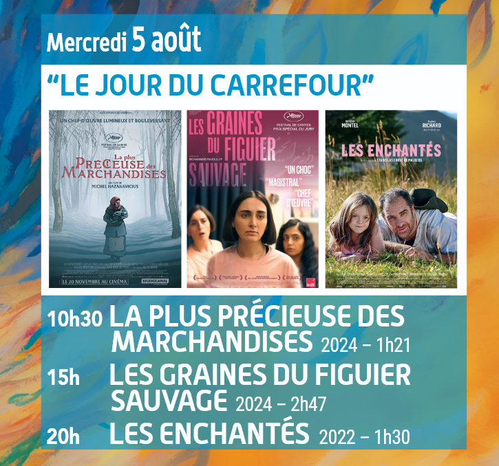 Le jour du Carrefour Séances de cinéma Rue du 26 juin Dun-les-Places 2026-08-05 Le jour du Carrefour Séances de cinéma