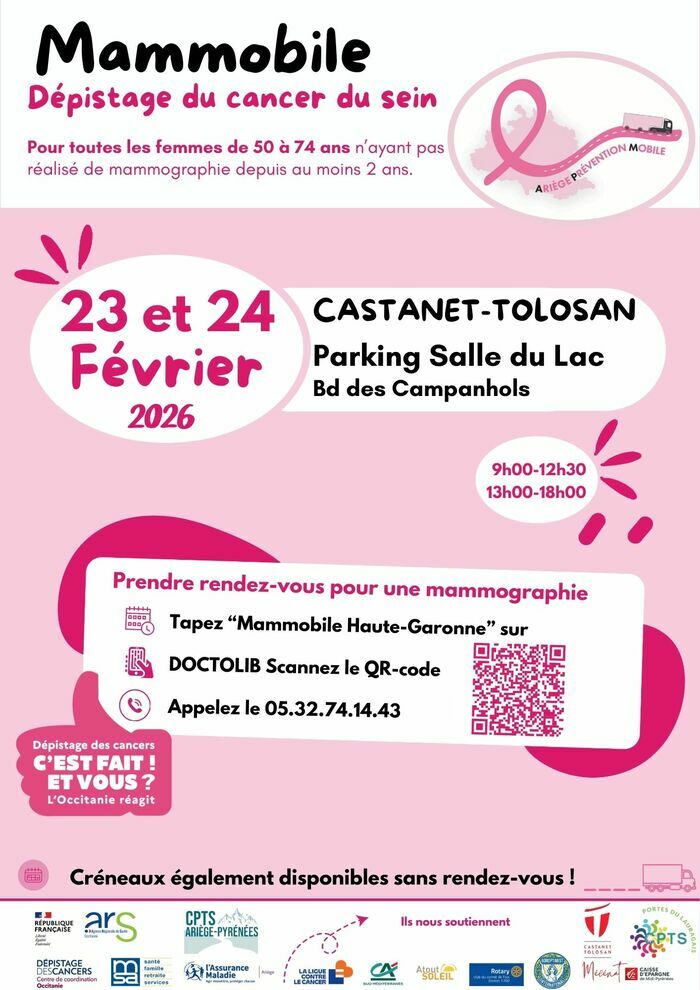 Le Mammobile arrive sur Castanet-Tolosan ! Salle du Lac Castanet-Tolosan