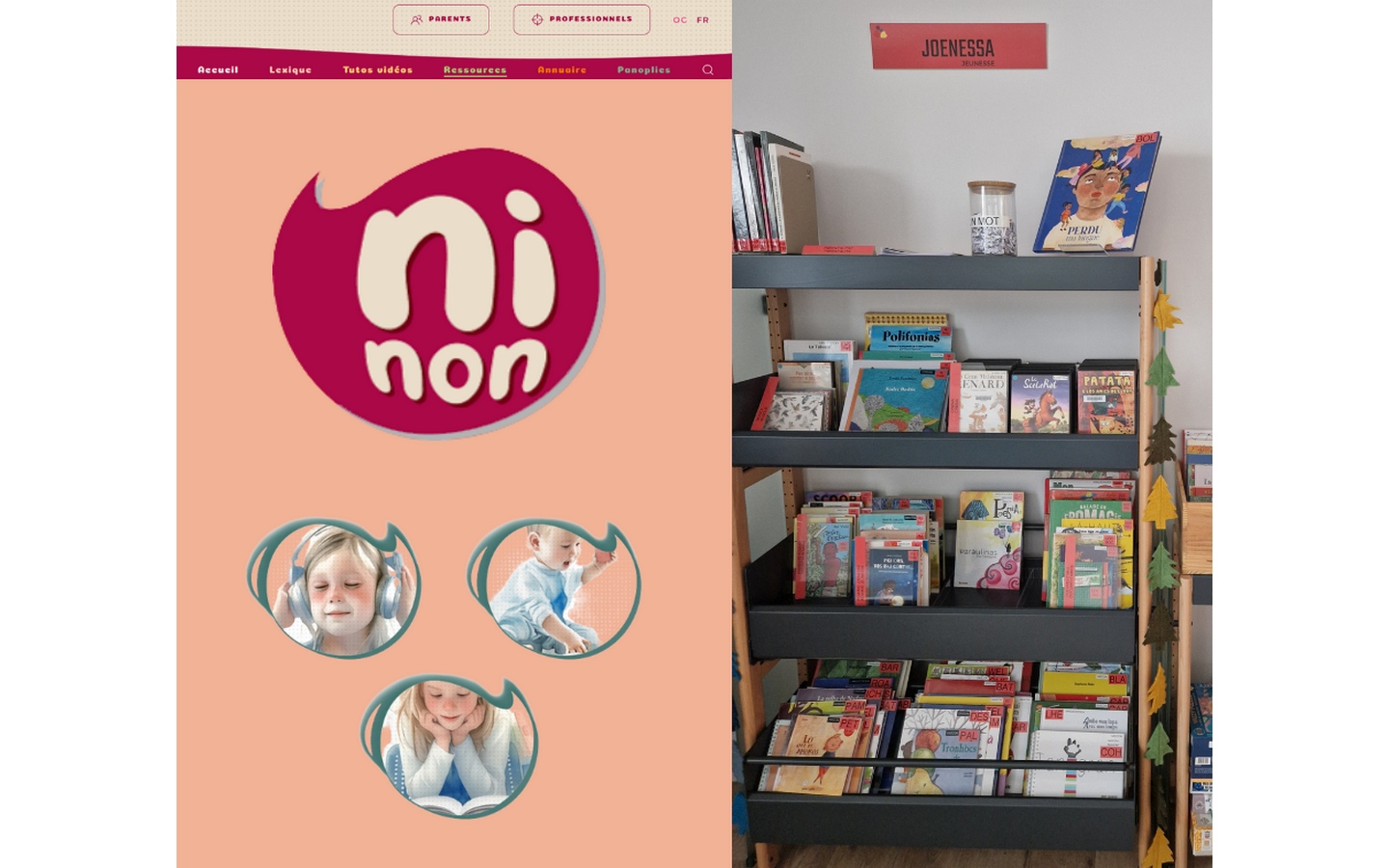 Le portail Ninon et la médiathèque occitane