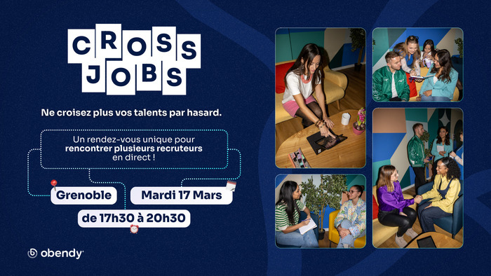 Les entreprises de Grenoble recrutent : +30 postes disponibles ! Adresse communiquée aux inscrits Grenoble Mardi 17 mars Les entreprises de Grenoble recrutent : +30 postes disponibles ! Adresse communiquée aux inscrits Grenoble