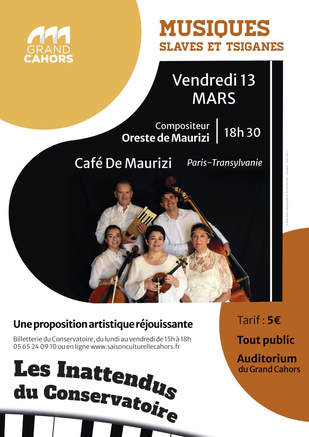 Les Inattendus du Conservatoire Musiques slaves et tsiganes Café de Maurizi