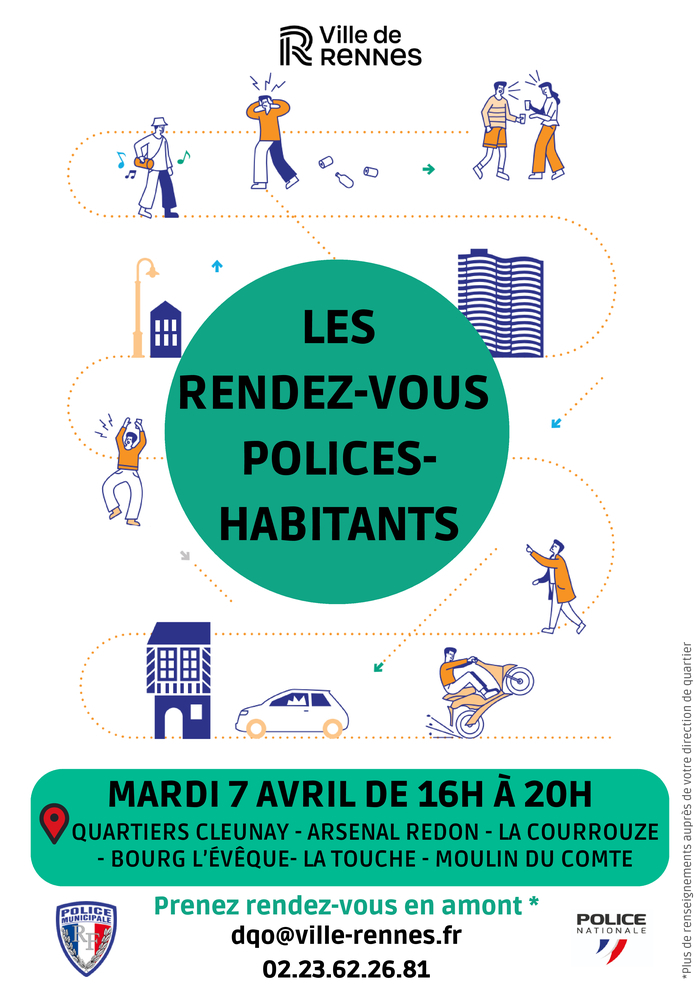 Les Rendez-vous Polices-Habitants Direction des Quartiers Ouest Rennes