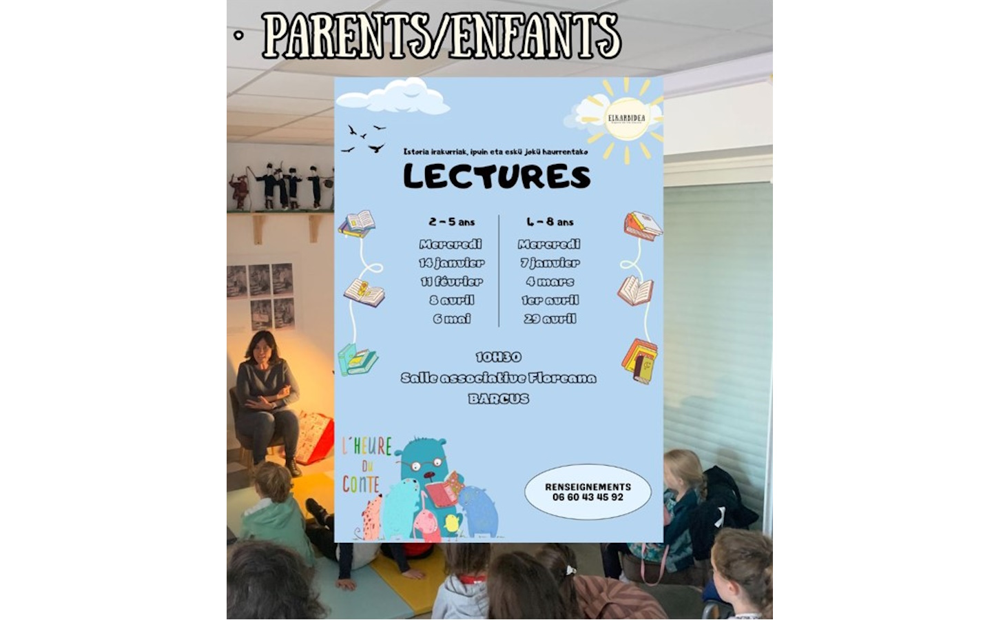 L’heure des histoires Salle Floreana Barcus 2026-04-29 L'heure des histoires