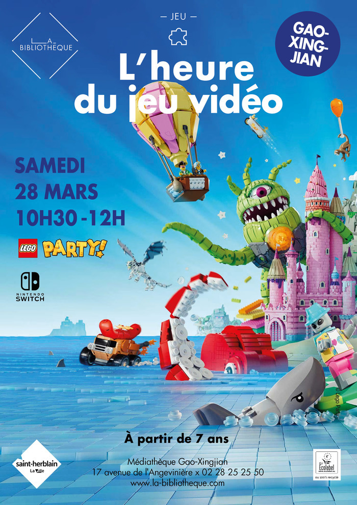 L'Heure du jeu vidéo Médiathèque Gao-Xingjian