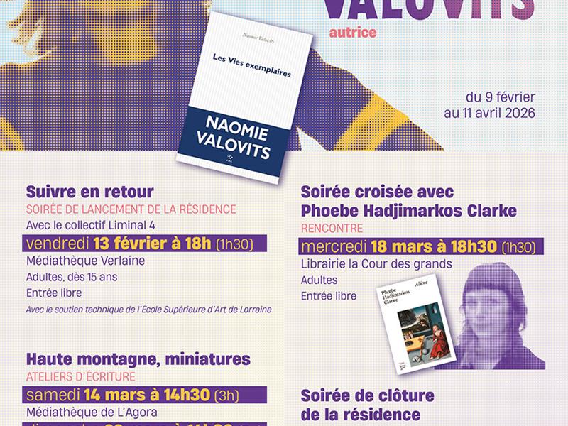 Littérature Résidence Poursuite Naomie Valovits Metz 2026-02-13 Littérature Résidence Poursuite Naomie Valovits