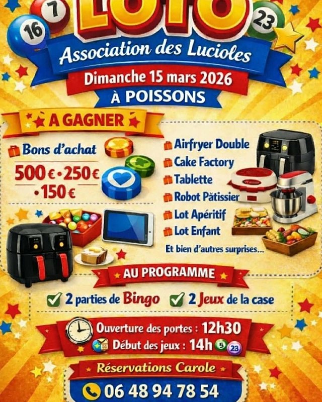 Loto de l'association les Lucioles