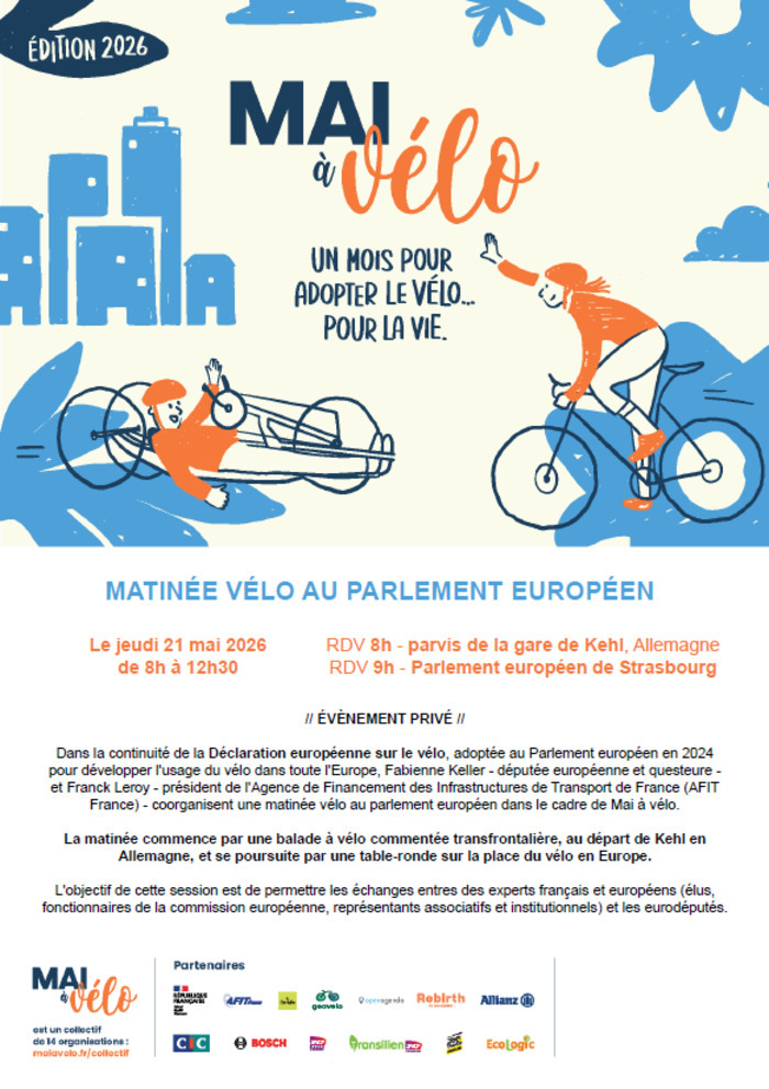 Matinée vélo au Parlement européen Parlement européen de Strasbourg Strasbourg