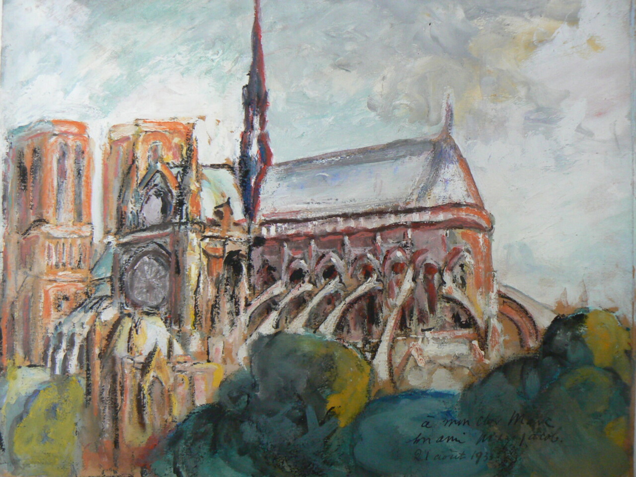Peinture Notre Dame de Paris Max Jacob 1924