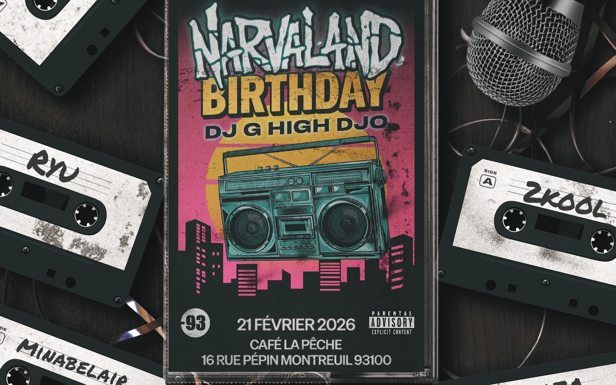 Narvaland Birthday party Café La Pêche Montreuil