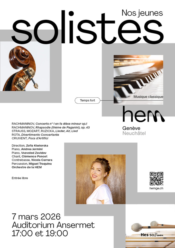 Nos jeunes solistes Auditorium Ansermet Passage de la Radio 2 1205 Genève Genève
