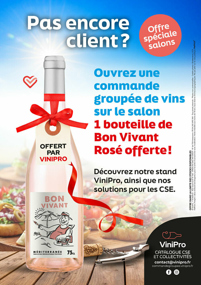 Nouveaux clients : votre Rosé Bon Vivant offert ! Bordeaux - Hangar 14 Bordeaux