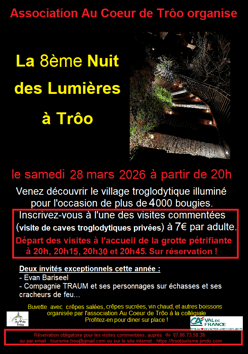 Nuit des lumières à Trôo Troo 2026-03-28 Nuit des lumières à Trôo