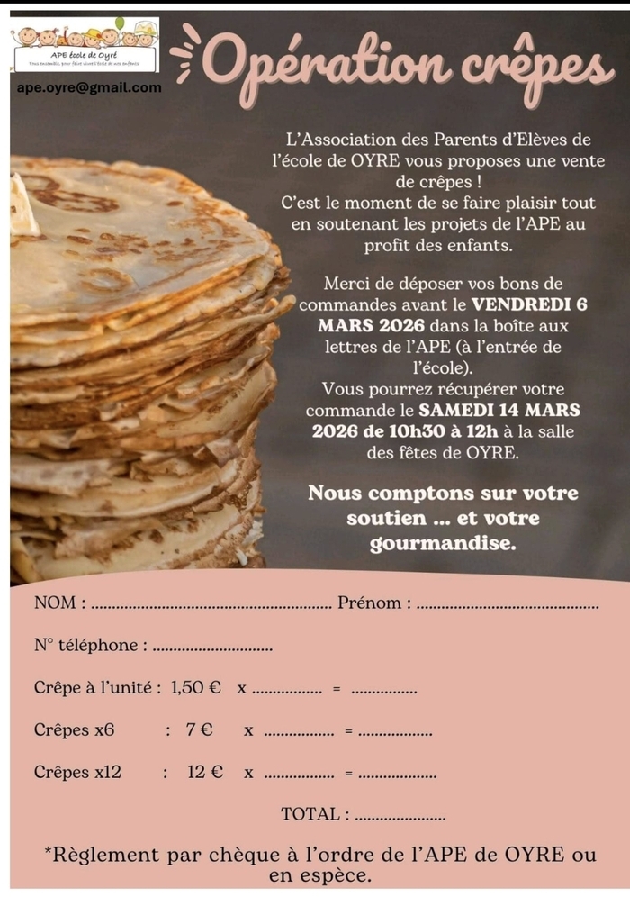 OPÉRATION CRÊPES
