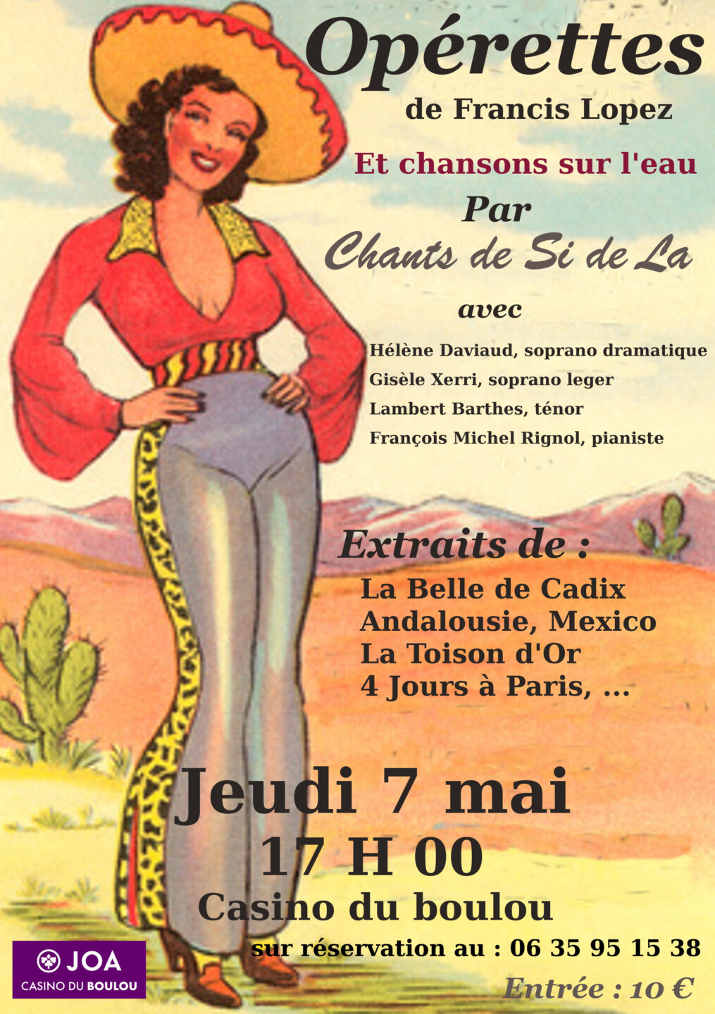 OPÉRETTES DE FRANCIS LOPEZ PAR CHANTS DE SI DE LA