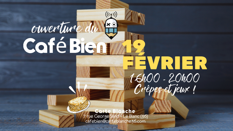 Ouverture du Café Bien crêpes et jeux !