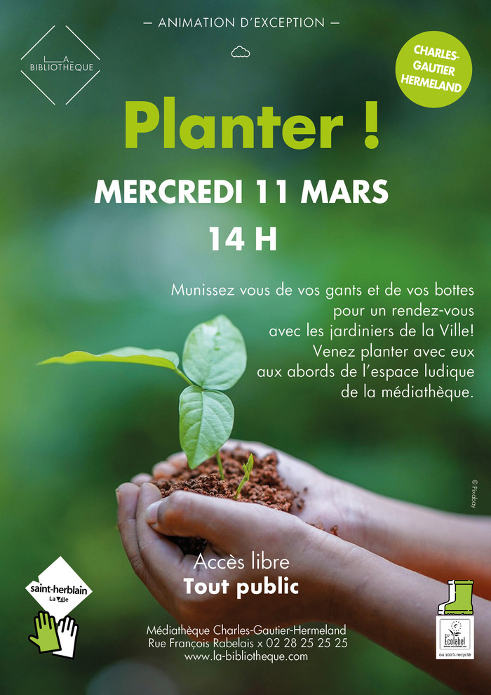 Planter ! Médiathèque Charles-Gautier-Hermeland