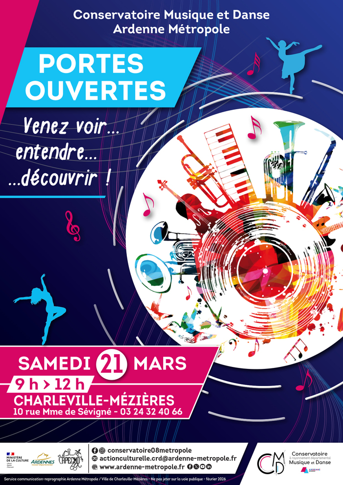 Portes ouvertes à Charleville-Mézières Conservatoire Musique et Danse Ardenne Métropole