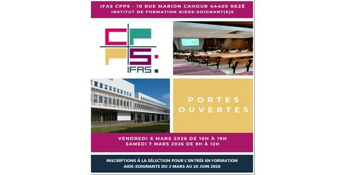 Portes ouvertes du Centre de Perfectionnement du Personnel Soignant (CPPS) - Institut de Formation d’Aide-Soignant (IFAS) CPPS Rezé