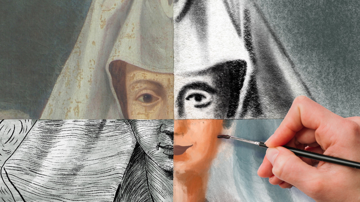 Portrait au fusain ! Musée de l'Hospice Comtesse Lille