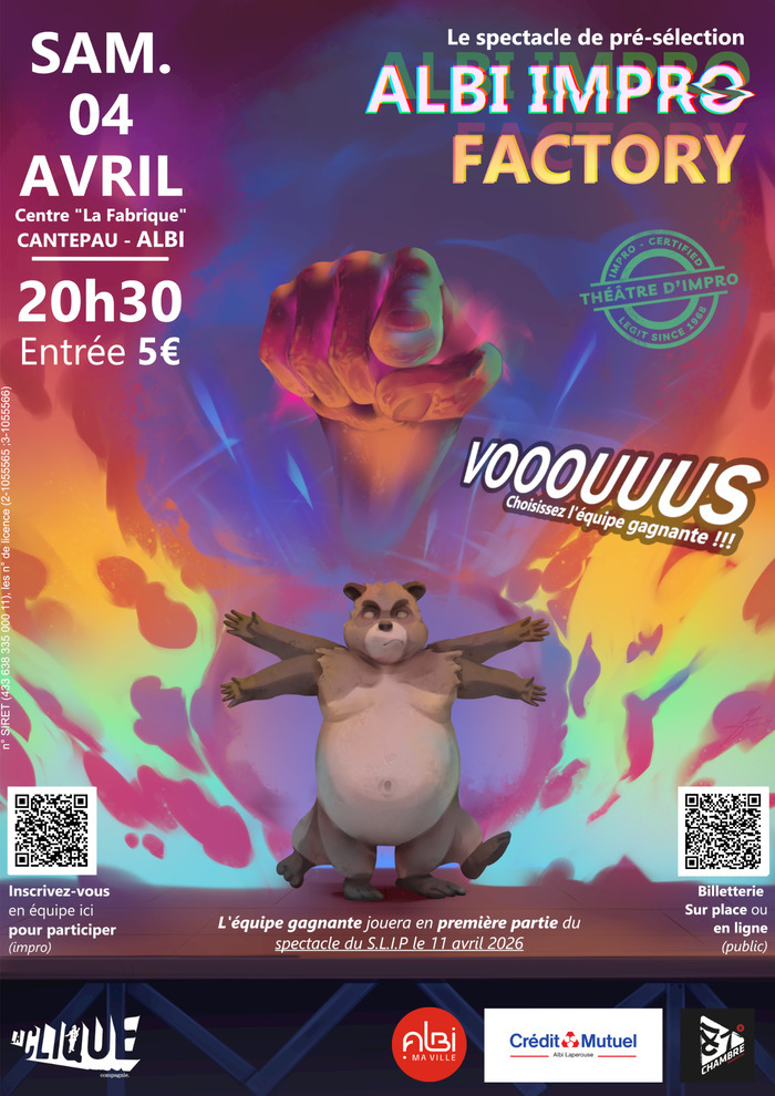 Pré-sélections Albi Impro Factory Maison de quartier de Cantepau Albi