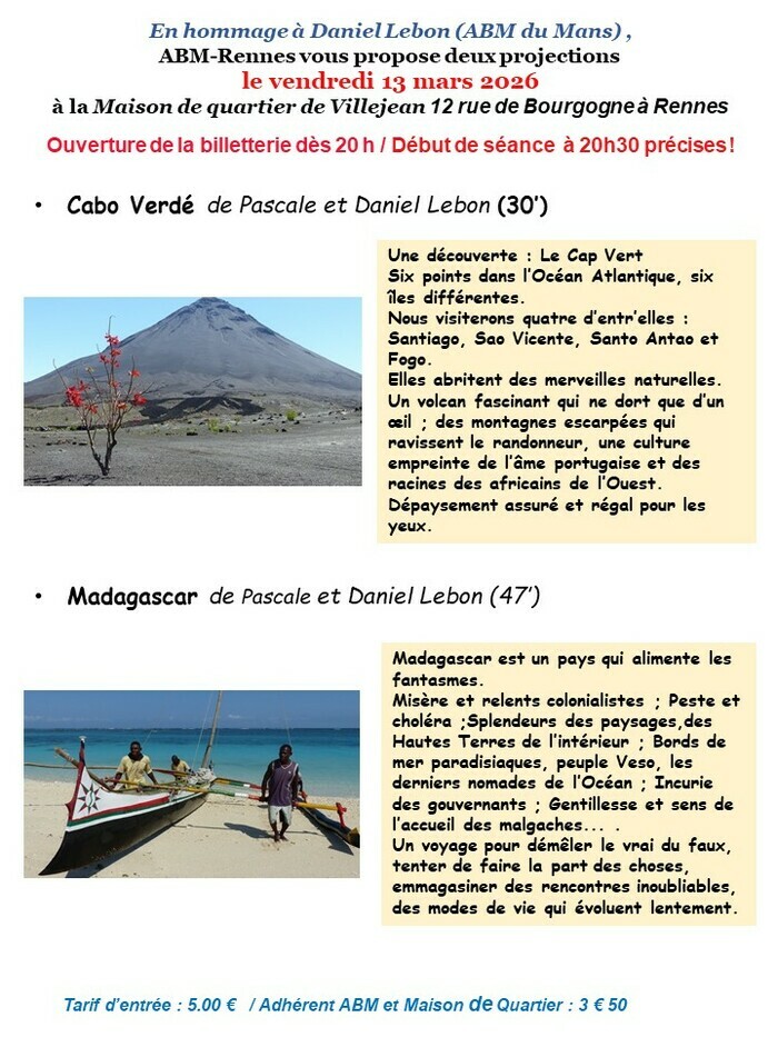 Projection Aventure au bout du monde Rencontre et Culture | Maison de Quartier de Villejean Rennes