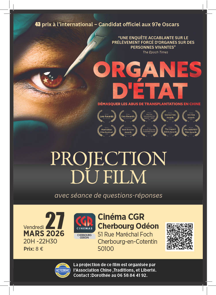 Projection du film/débat Organes d'état