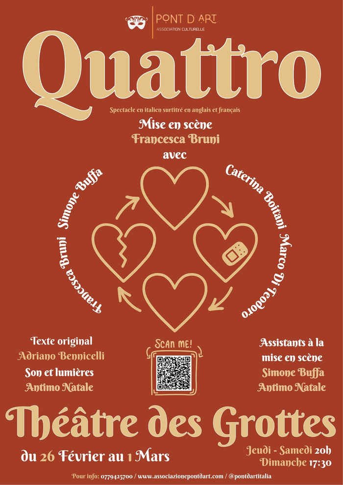 Quattro (Quatre) Théâtre des Grottes Genève