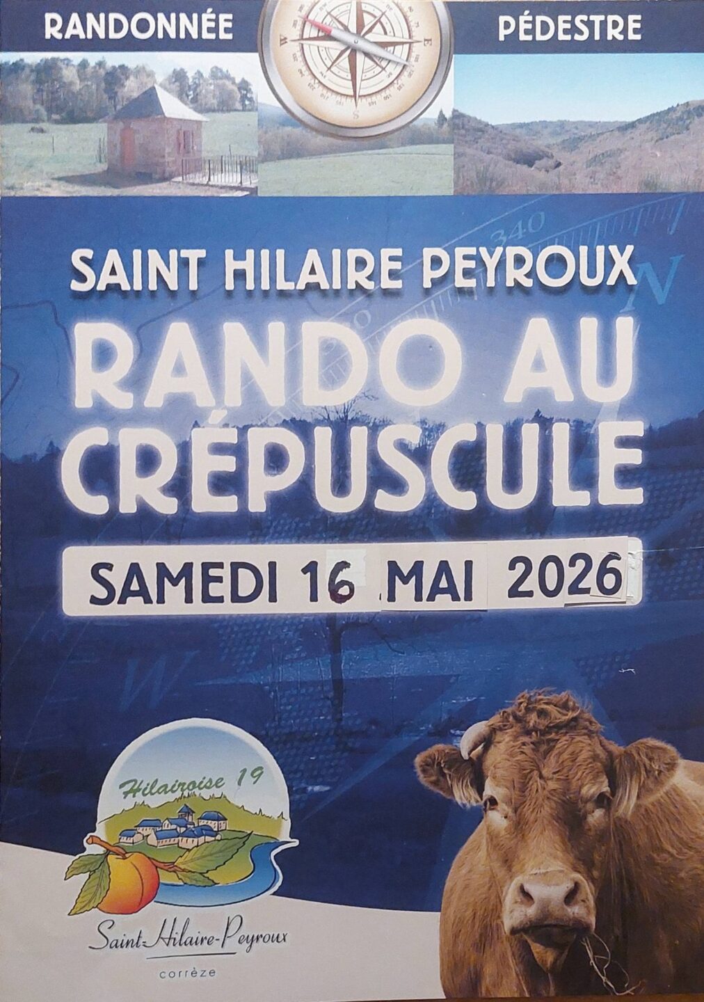 Rando au crépuscule Saint-Hilaire-Peyroux 2026-05-16 Rando au crépuscule