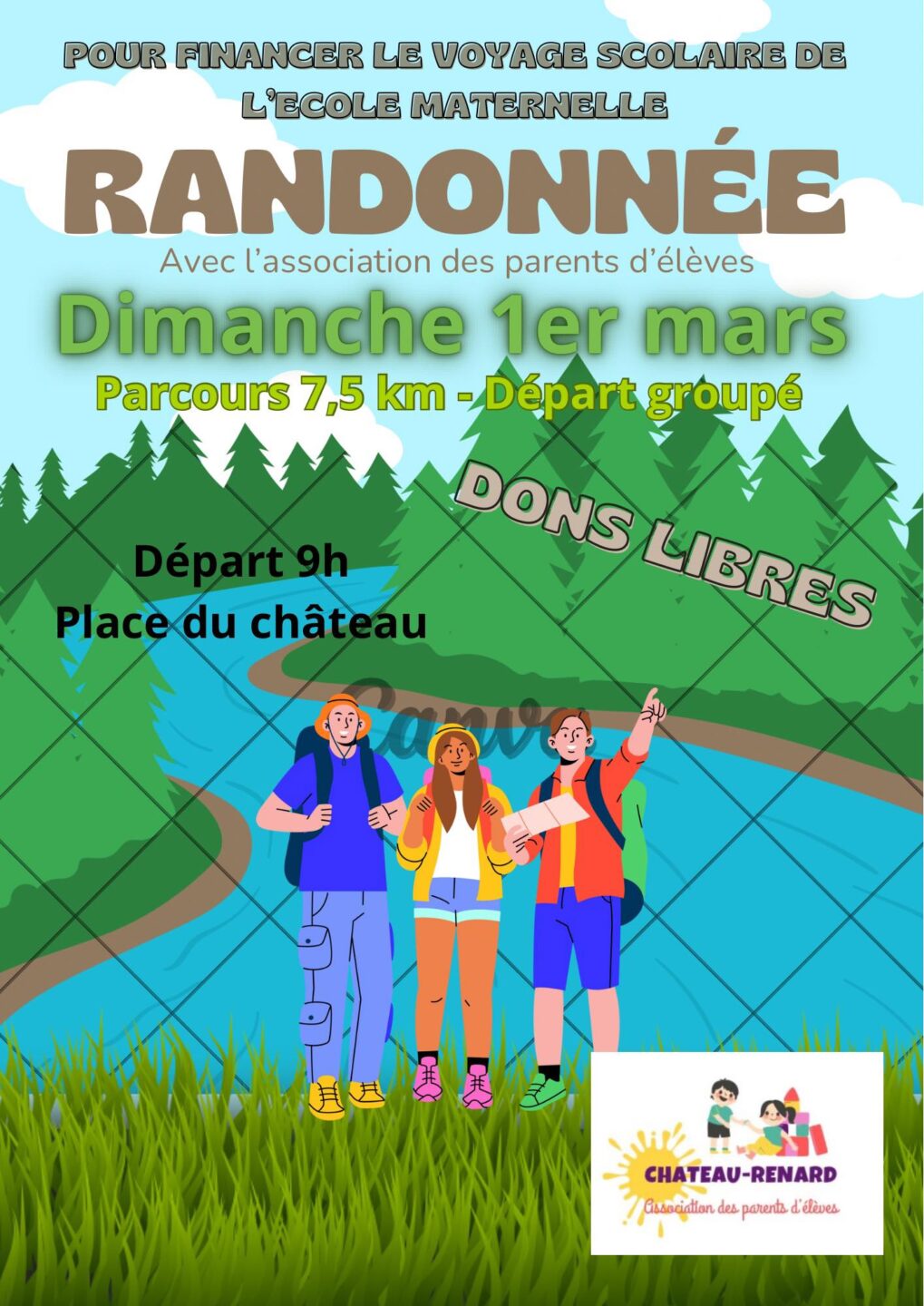 Randonnée Place du Château Château-Renard 2026-03-01 Randonnée